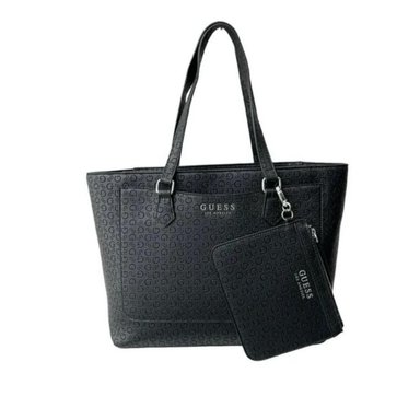 CARTERA GUESS MONOGRAFIADA TOTE NEGRA MEDFORD