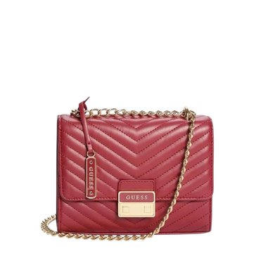 MINI CROSSBODY GUESS ROJO CON DORADO ELISE