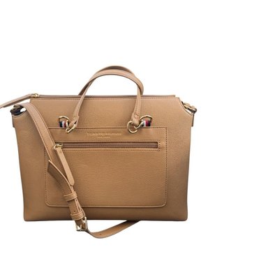 CARTERA TOMMY DOBLE USO BEIGE CON DORADO 69J8991
