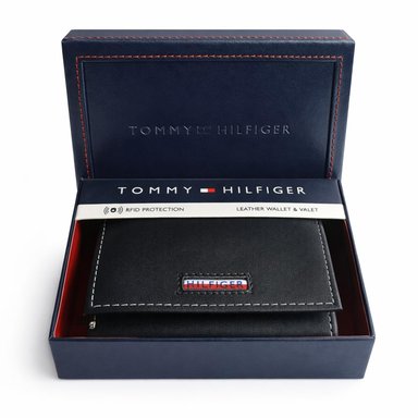 BILLETERA TOMMY HILFIGER HOMBRE CUERO AZUL - 1