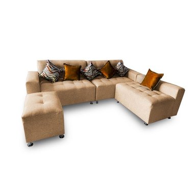 SOFÁ SECCIONAL PARÍS 3 CUERPOS + PUFF