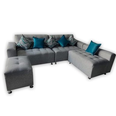 SOFÁ SECCIONAL PARÍS 3 CUERPOS + PUFF