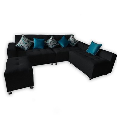 SOFÁ SECCIONAL PARÍS 3 CUERPOS + PUFF