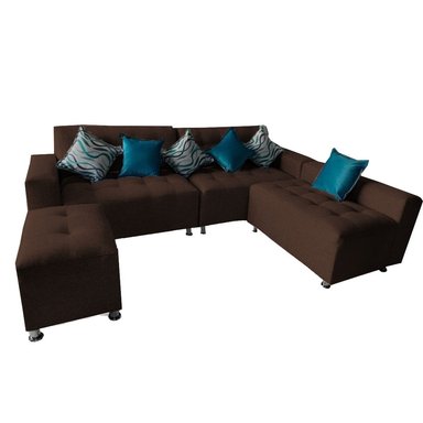 SOFÁ SECCIONAL PARÍS 3 CUERPOS + PUFF