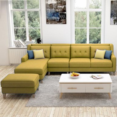 SECCIONAL IZQUIERDO BARROCO + BANQUETA DE REGALO