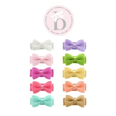 MINI GANCHOS MULTICOLOR BEBÉ PACK 10 PASTEL