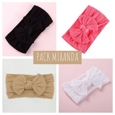 PACK VINCHAS LAZO MULTICOLOR BEBÉ MIRANDA