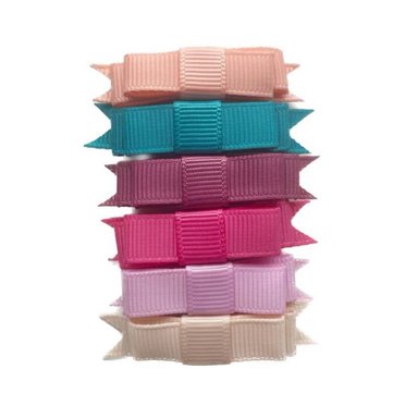 MINI GANCHOS MULTICOLOR BEBÉ PACK 6 MARTINA