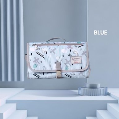CAMBIADOR SUNVENO CELESTE PORTATIL BEBES CRUCES