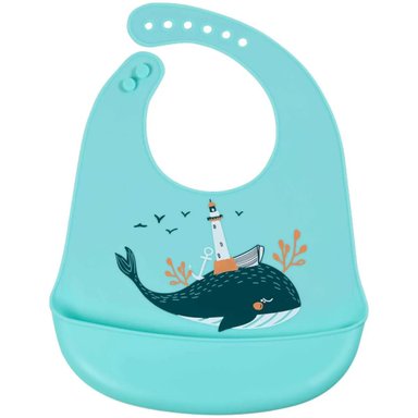 BABERO CELESTE SILICONA BALLENA