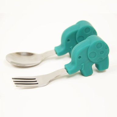 SET CUCHARA Y TENEDOR MARCUS & MARCUS ELEFANTE