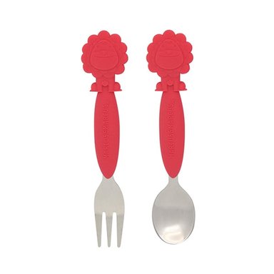 SET CUCHARA Y TENEDOR MARCUS & MARCUS LEON BEBES
