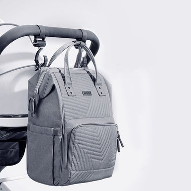 MOCHILA PAÑALERA SUNVENO GRIS - 4