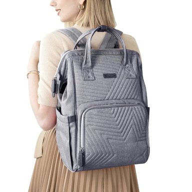MOCHILA PAÑALERA SUNVENO GRIS - 5