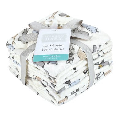 PAÑITOS DE MUSELINA PACK X 12UN - SAFARI BEIGE