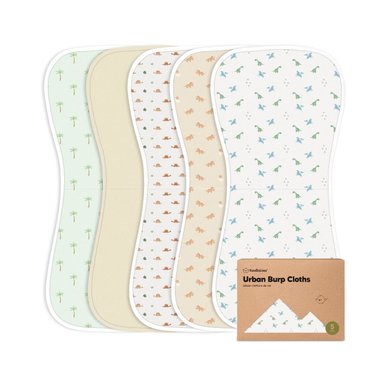 BABITAS KEABABIES BEIGE BEBES PACK X 5UN DINO