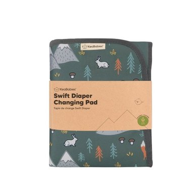 CAMBIADOR KEABABIES VERDE PORTATIL BEBES BOSQUE