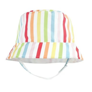 SOMBRERO HUDSON BABY BLANCO REVERSIBLE SOL ARCOIRIS