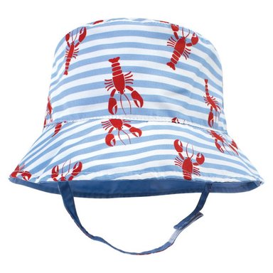 SOMBRERO HUDSON BABY AZUL REVERSIBLE SOL LANGOSTA