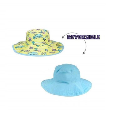 SOMBREROS SOL BANZ AMARILLO CLARO REVERSIBLES BEBES DESIERTO