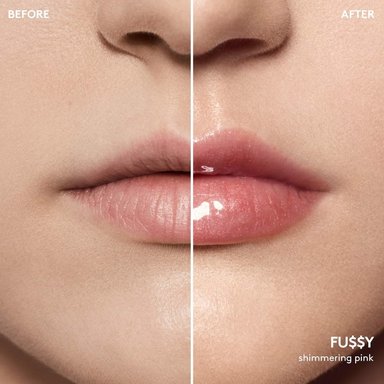 LABIAL FENTY BEAUTY GLOSS BOMB RIHANNA COLOR FUSSY SHIMMERING PINK - 3