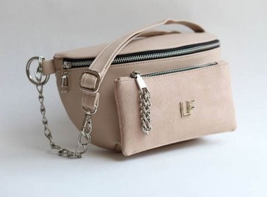 CANGURO LF BAGS LORETA BEIGE MODELO