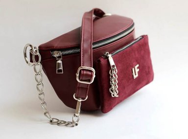 CANGURO LF BAGS LORETA GUINDA MODELO