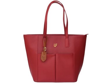BOLSO PORTA LAPTOP LF BAGS ENDORA ROJO OSCURO