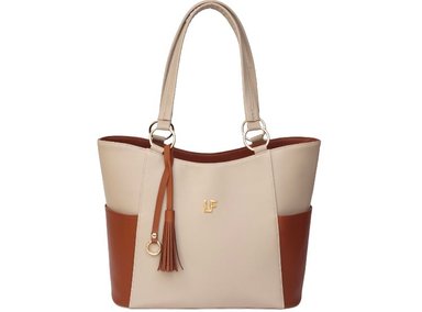 CARTERA PORTA LAPTOP LF BAGS ELOISE BEIGE