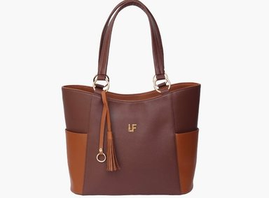 CARTERA PORTA LAPTOP LF BAGS ELOISE MARRÓN