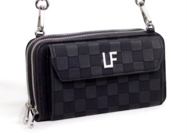 BILLETERA LF BAGS NEGRO PORTACELULAR BRIELA