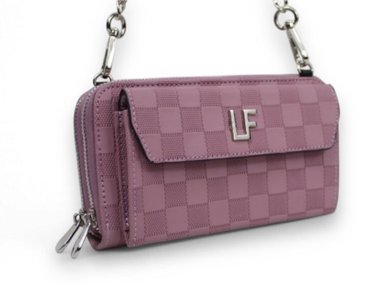 BILLETERA LF BAGS LAVANDA PORTACELULAR BRIELA