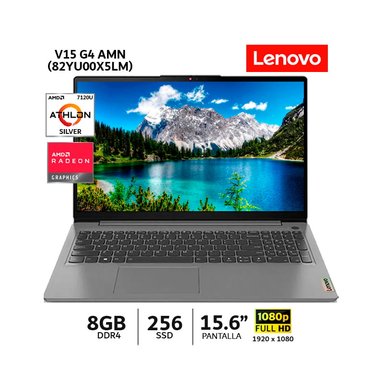 LAPTOP LENOVO ATHLON 7120U - 82YU00X5LM AMD ATHLON SILVER 8GB RAM 256GB SSD 15.6" 2.4GHZ + MOUSE TEROS