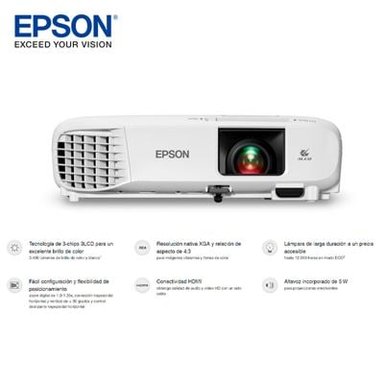 PROYECTOR EPSON POWERLITE E20 3400 LÚMENES/RESOLUCIÓN XGA 1024X768 - 1