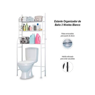 ORGANIZADOR DE BAÑO CON 3 REPISAS