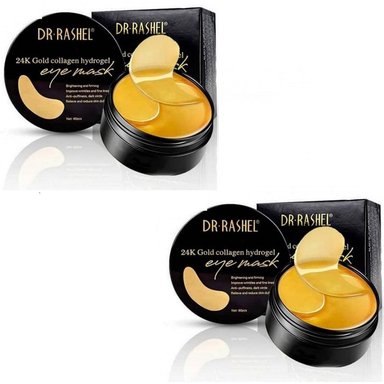 PACK 2 MASCARILLA OJOS DR RASHEL HIDRATANTE PERLAS DORADAS NEGRAS