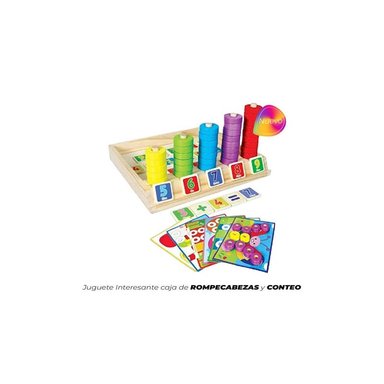 JUEGO DIDÁCTICO INTERESANTE CAJA DE ROMPECABEZAS - 1