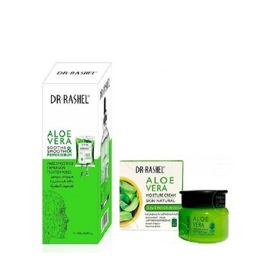 SET CREMA FACIAL DR RASHEL HIDRATANTE 50 GR + SERUM PRIMER ALOE VERA 100 ML
