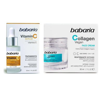 SET SERUM BABARIA VITAMINA C + CREMA FACIAL COLLAGEN