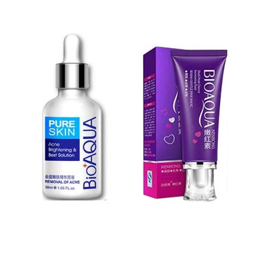 SET SERUM BIO AQUA ANTI-ACNE + CREMA BLANQUEADORA CORPORAL