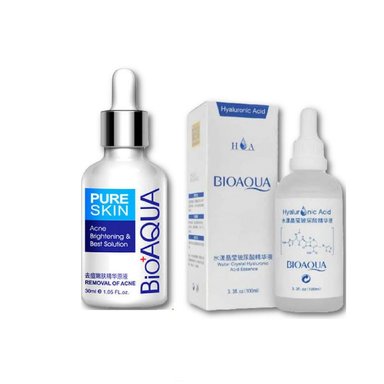 SET TRATAMIENTO FACIAL BIO AQUA ANTI-ACNE + SERUM ACIDO HIALURONICO 100 ML BIOAQUA