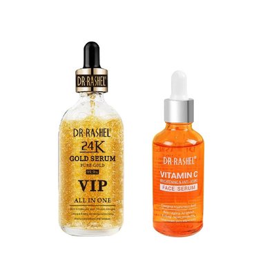 SET SERUM FACIAL DR RASHEL GOLD 99% + VITAMINA C 50 ML