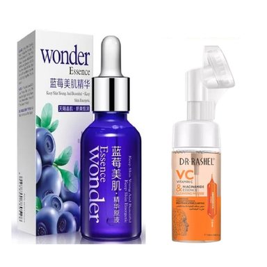 SET SERUM FACIAL BIO AQUA BLUEBERRY + DESMAQUILLADOR DR RASHEL VITAMINA C