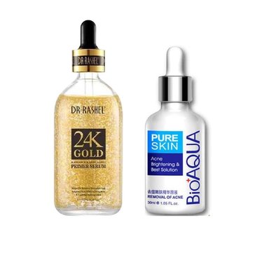 SET SERUM FACIAL DR RASHEL 24K GOLD + ANTI ACNE BIOAQUA