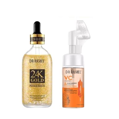 SET SERUM FACIAL DR RASHEL 24K GOLD + DESMAQUILLADOR VITAMINA C
