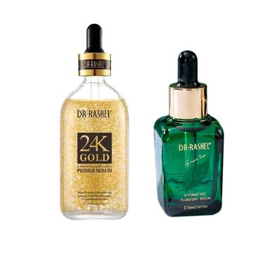 SET SERUM FACIAL DR RASHEL 24K GOLD + TE VERDE