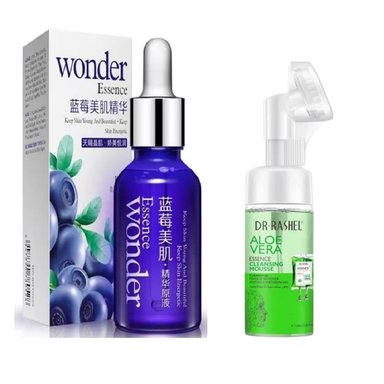 SET SERUM FACIAL BIO AQUA BLUEBERRY + DESMAQUILLADOR DR RASHEL ALOE VERA