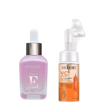 SET SERUM FACIAL DR RASHEL VITAMINA E + DESMAQUILLADOR VITAMINA C