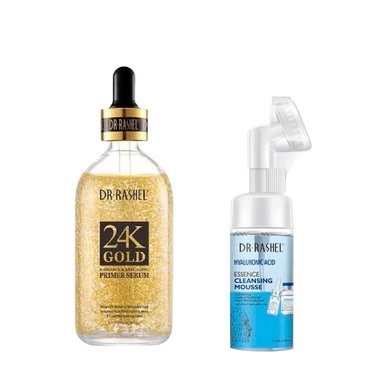 SET SERUM FACIAL DR RASHEL 24K GOLD + DESMAQUILLADOR HIALURON