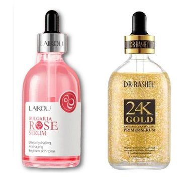 SET SERUM FACIAL LAIKOU BULGARI ROSE + 24K GOLD DR RASHEL